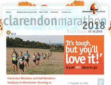 Tablet Screenshot of clarendon-marathon.co.uk